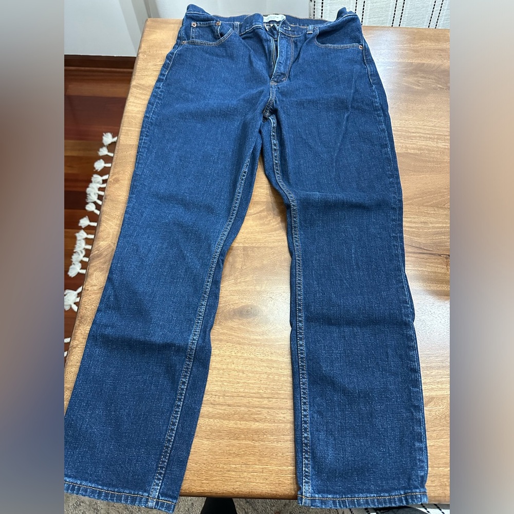 Abercrombie Slim Straight Ultra High Rise Jean